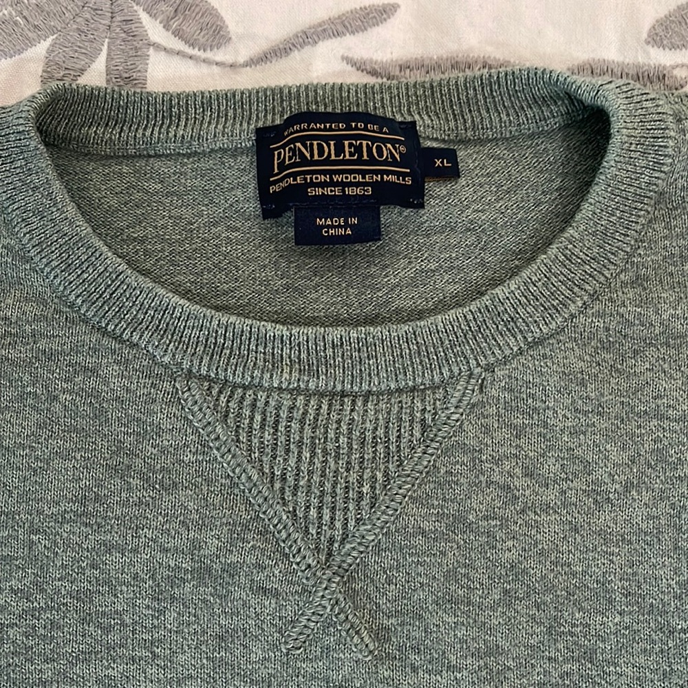 Pendleton Light Green Crewneck Sweater Size XL
